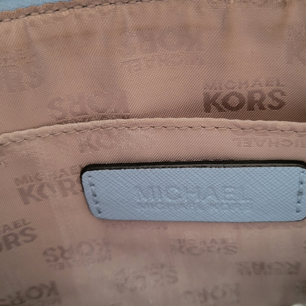 Authentic Michael Kors Studded Wristlet in baby blue - Picture 3 of 8